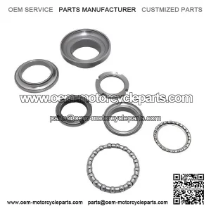 Steering Column Bearing Race / Cone Set for Vespa PX 125-200, Rally, V50, PV & GT.