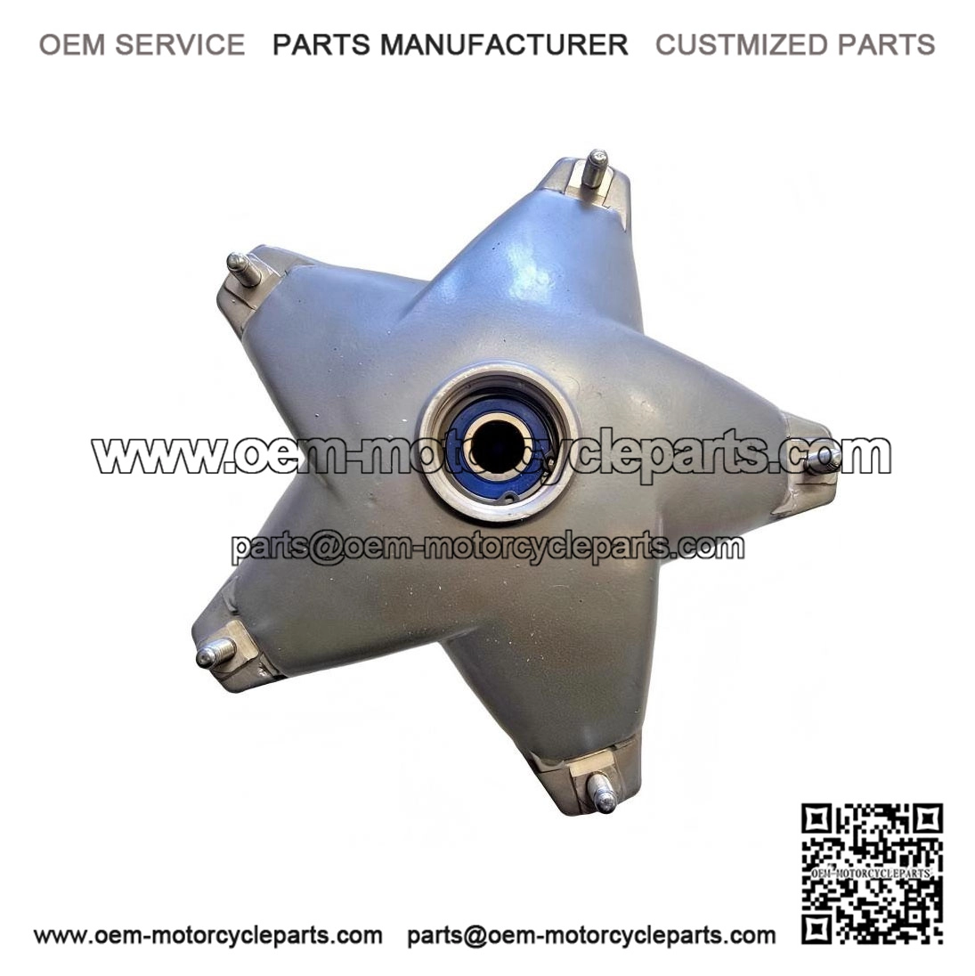 Front Disc Brake Drum with Bearings, Vespa PX 125 / 150 / 200