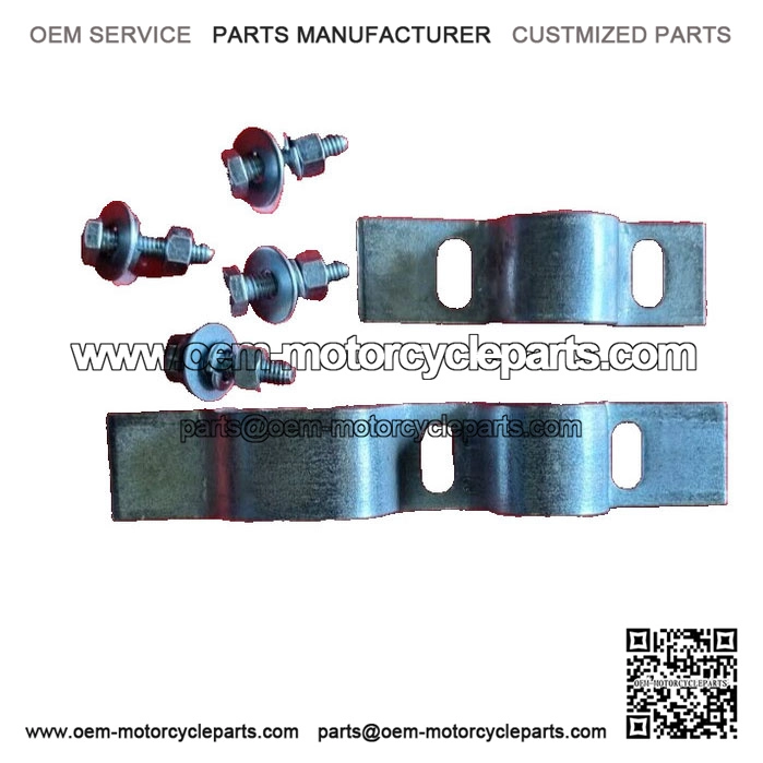 Centre Stand Brackets with Fixing Bolts & Nuts for Vespa PX & LML.