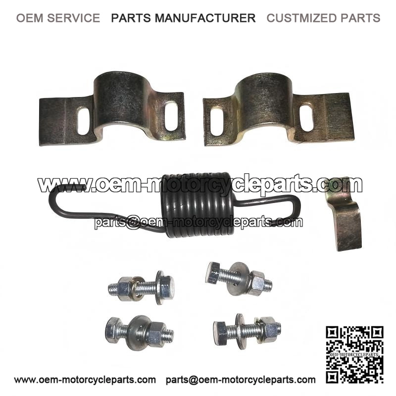Centre Stand Bracket & Spring Fixing Kit (Italian FA ITALIA) for Vespa PX / T5 & LML.