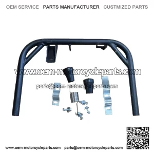Black Center Stand (10") with Extra Thick Tube ?C Highly Reinforced Kit for VESPA PX & LML.