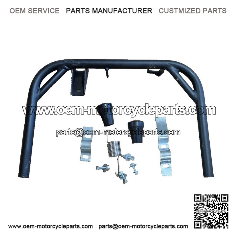 Black Center Stand (10") with Extra Thick Tube ?C Highly Reinforced Kit for VESPA PX & LML.