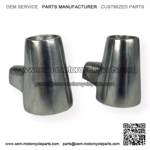 Polished Alloy Metal Centre Stand Feet (22mm) for Vespa PX, PE, PK & T5.