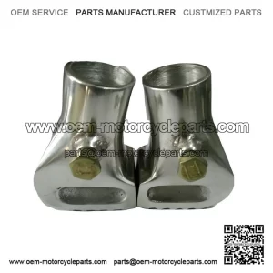 Brand New Pair of Polished Alloy Stand Feet for Vespa PX, P125X, PX200, T5, LML & PK.