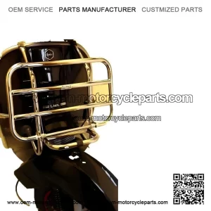 Chrome Folding Front Carrier for Vespa PX, LML, T5, PK, Rally, Super, GS & Star.