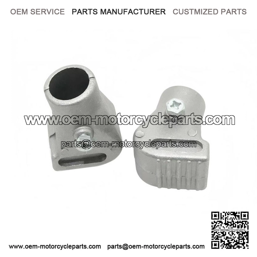 PAIR OF MAIN STAND SHOE FEET (GREY) ?C Fits Vespa PX, LML, Star, Stella Models