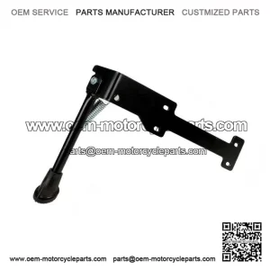 BLACK SIDE STAND WITH SPRING ?C For Vespa PX 125/150/200, LML 2T Star Deluxe