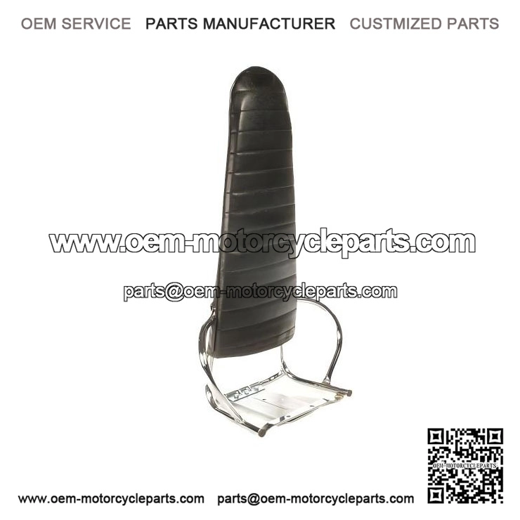 CHROME JIMMY?STYLE PASSENGER BACK REST ?C Fits Vespa PX, PE, T5 Classic, LML Star, Cuppini