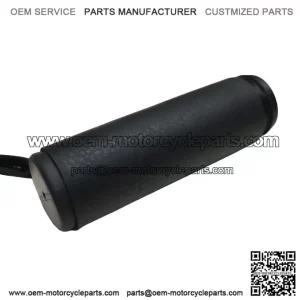 Leather Motorcycle Hand Grip Covers with Beads ?C Black ?C Throttle Wraps