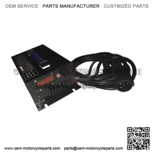 48V 15 AMP Golf Cart Battery Charger for Club Car, 48 Volt Round 3 Pin Plug