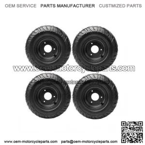 Set of 4 Tires 13x5.00-6" Wheel Rim for Go Kart, Drift Scooter, ATV, Quad, Golf Cart