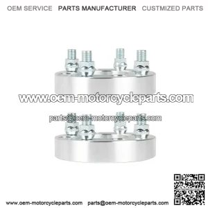 2Pcs 1 Inch Golf Cart Wheel Spacers, 1/2x20 Studs, 62mm Hub Bore, 4x4 Bolt Pattern