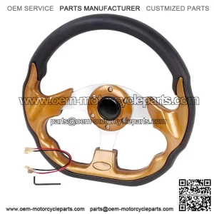 12.5IN Golf Cart Steering Wheel for EZGO, Club Car, Yamaha Cart Parts Accessories