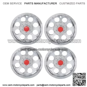 4Pcs Silver 10" Golf Cart Wheel Cover Hub Caps for EZGO, Club Car, Yamaha