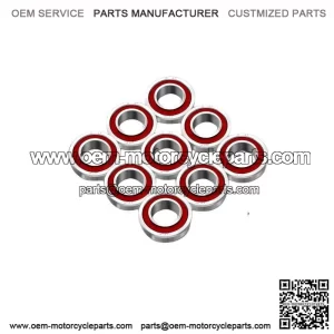 Flanged Ball Bearings 3/4" ID x 1-3/8" OD 10-Pack for Lawn Mower Cart Wheel Parts