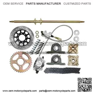 44.8" Complete Rear Live Axle Wheel Hub Kit for Go Kart, Golf Cart, ATV, Buggy, Quad