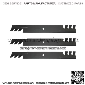 3-Piece Toothed Mower Blade Set 7075770, 21" - Fits Snapper Pro 61 Deck